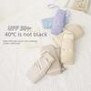 Customizable Black Glue Folding Capsule Umbrella with Flat Handle and 60% UV Protection