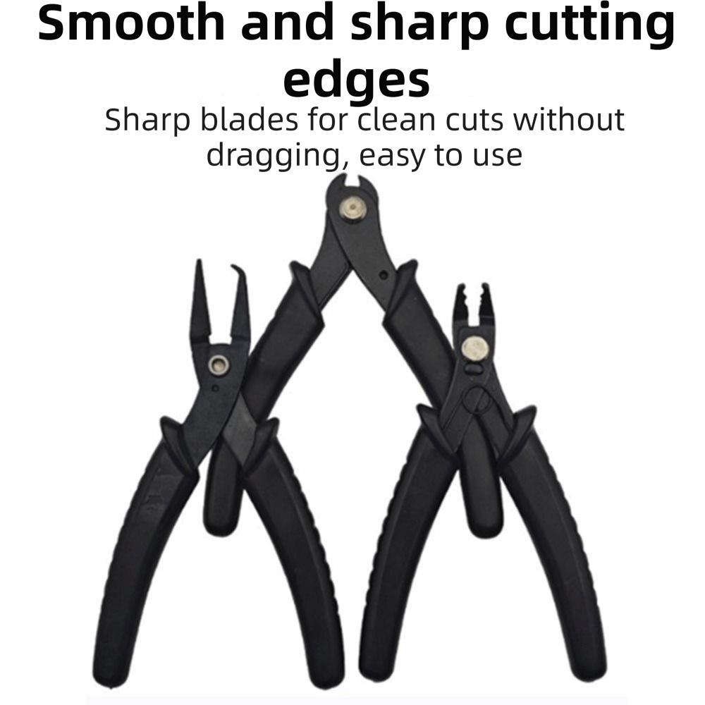 Crimping Function Split Ring Pliers Opening/Closing Flush Cut Jump Ring Pliers One-handed Operation Steel Cutting pliers