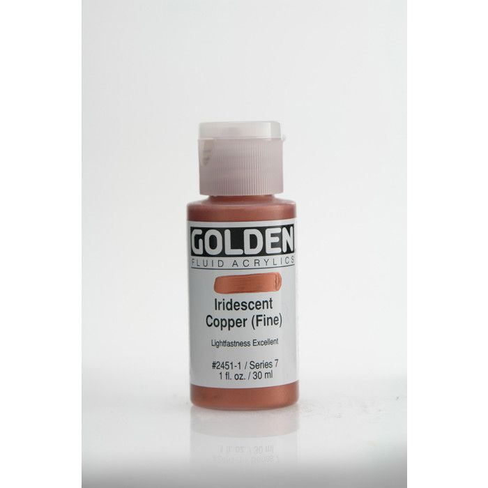 Peinture Acrylique - GOLDEN - Cuivre Irisé - 30ml - Multicolore - Haute Résistance