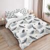 Golden Thread Ink Feather Duvet Cover, Down Duvet Cover, 3D Digital Printing Fashion Design Duvet Cover, Bedding Cover