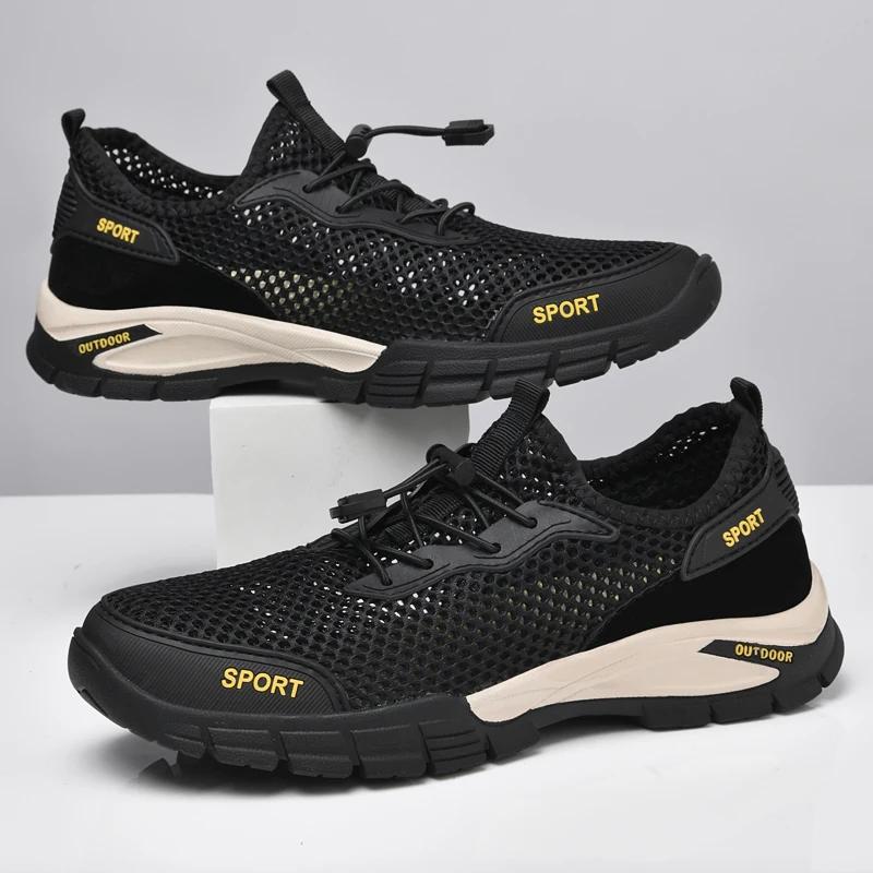 Hot Sales Men Hiking Shoes Anti Slip Wear-Resistant Travel Off-Road Sneakers Summer Breathable Water Wading River Tracing Shoes