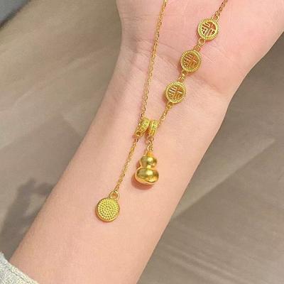Gourd Necklace Fashion Fulu Pendant Niche Ins Design Sense Light Luxury Trend Clavicle Chain