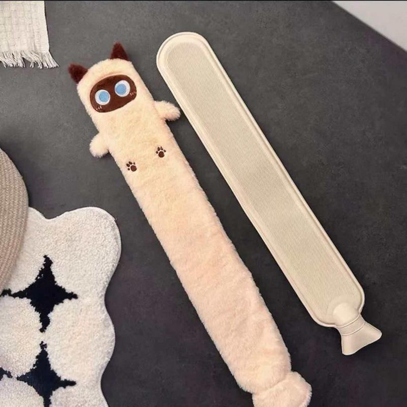 Extended Cartoon Hot Water Bottle - Explosion-Proof and Insulated for Bed and Feet