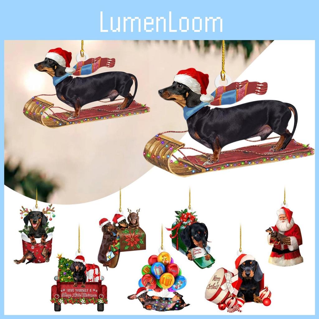 Charming 2023 New Dachshund Christmas Tree Decor Set For Festive Home And Vehicle