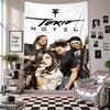 Wall TapestryTokio Hotel Art Hanging Cloth Decorative Background Cover for Room Decoration