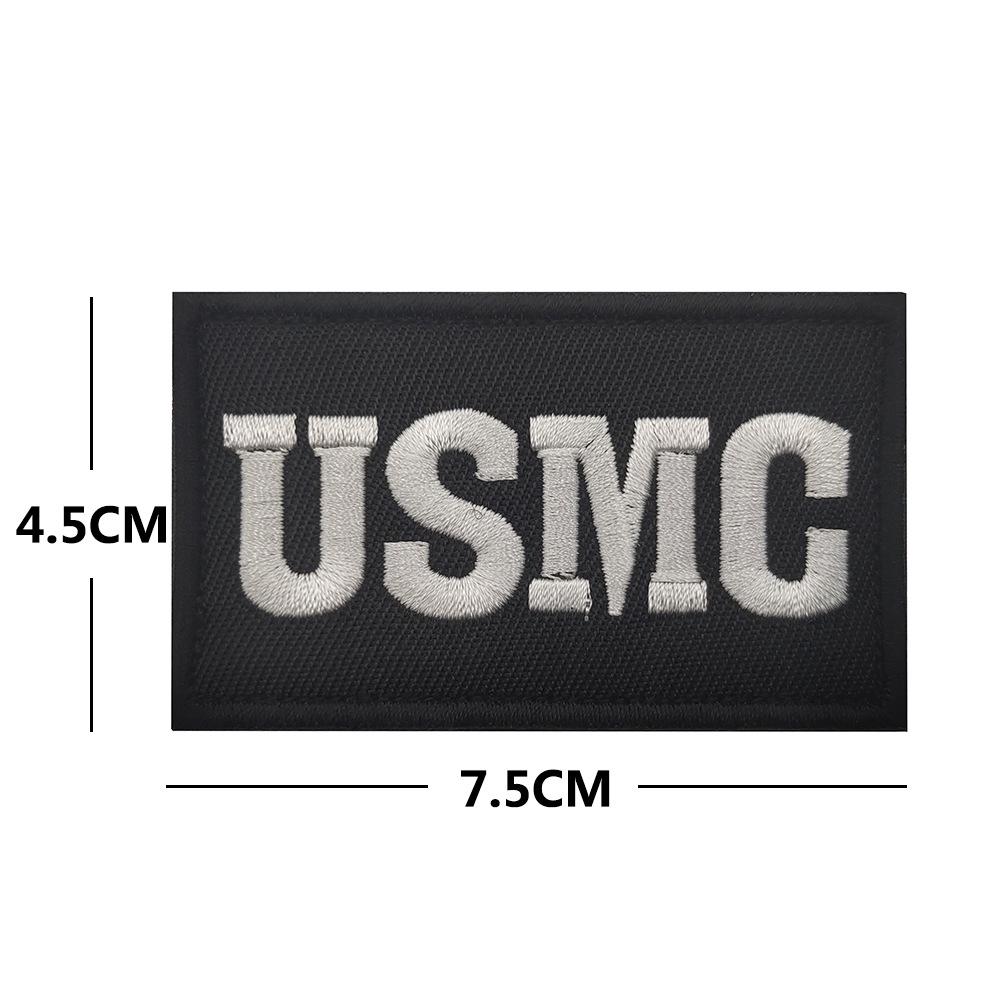 Haike 3D Embroidery English ARMY NAVY USMC Velcro Patch
