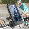 Nacyvcos Waterproof Bicycle Phone Holder with Magnetic Charging Vibration Transparent Touch Shock Light Rainy Season GPS Fits Multiple Smartphones Up