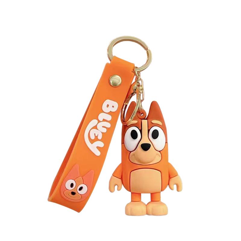 New Bluey Bingo Keychain Pendant Decoration Anime Characters Model Dolls Bag Backpack Accessories Children Toys Gifts