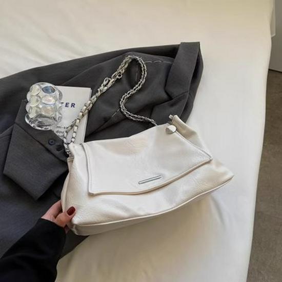 

Women s Large Capacity French Niche Shoulder Tote - Autumn/Winter 2026 белый