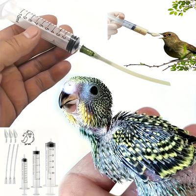 Bird Feeding Syringe - Baby Parrot Feeding Tube - Manual Feeding Syringe,(Multiple Sizes)