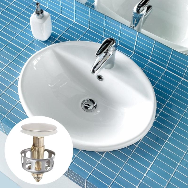 Dopuri pentru chiuvetă de baie rezistente la coroziune, tip presă, filtru de scurgere, sistem de scurgere silențios, universal pentru uz casnic