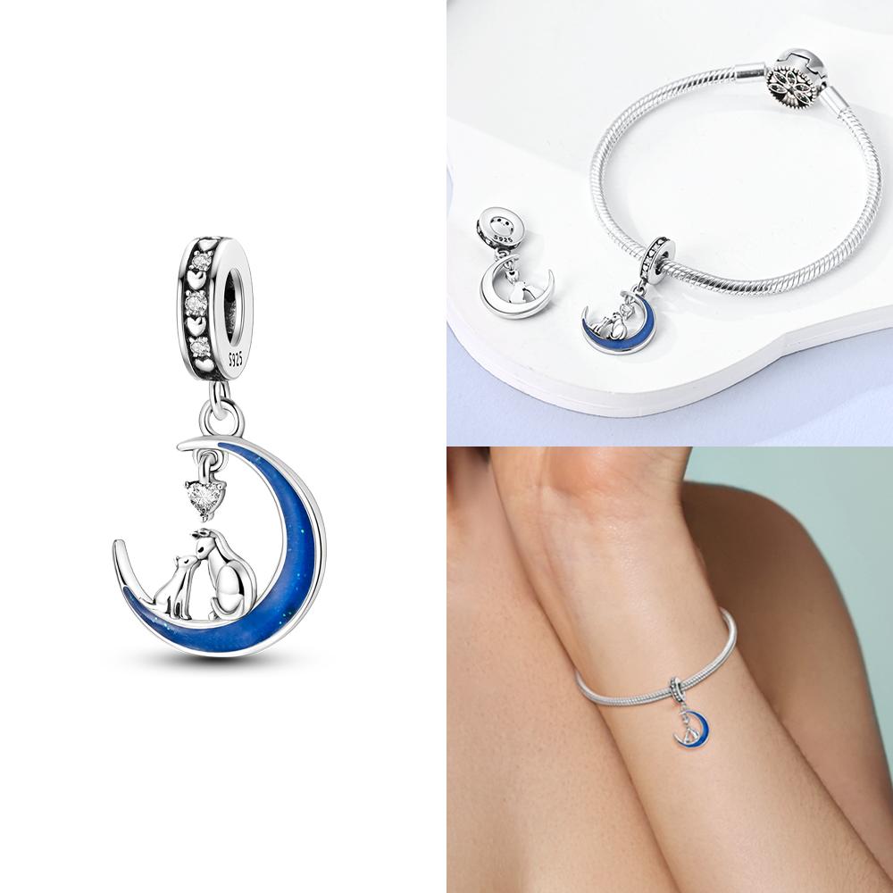 Luminous Firefly Stars Charm Fit Original New In Copper Charms Bracelets Pendants For Women Beads Diy Party Jewelry