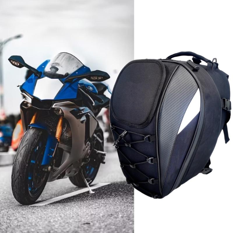 Allzweck-Motorradhelmhalter Heck-Rücksitze Rucksack erweiterbar für Biker Langstrecken mit verstellbarem Gurt