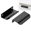 Finger Edge Pulls for Cabinets Metal Dresser Knobs Cabinet Door Pulls Knobs for Furniture Closet Wardrobe