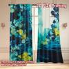 Flat Printing Curtains Without Rod Floral Splash Design April Fools Is Day Festival Fashion Machine Curtain Set Of 2 Made Polyester Washable