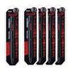 Pentel Smash Mechanical Pencil, 0.3mm, Black, 5-Pack, Low-Center-of-Gravity Design, Resilient 3D Rubber Grip, Accordion Knock Mechanism, Lead