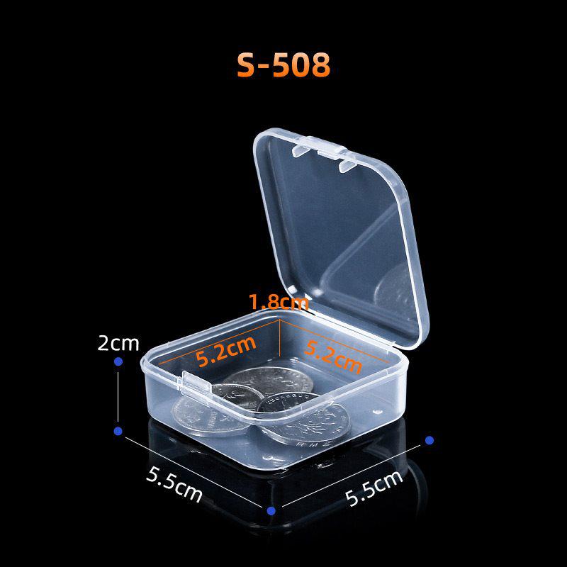 Transparent Rectangular Craft & Storage Box - Small Parts Organizer