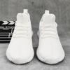 Four Seasons Lightweight Fly-woven Sneakers Breathable Mesh Running Men's Shoes Large Size Youth Platform Shoes