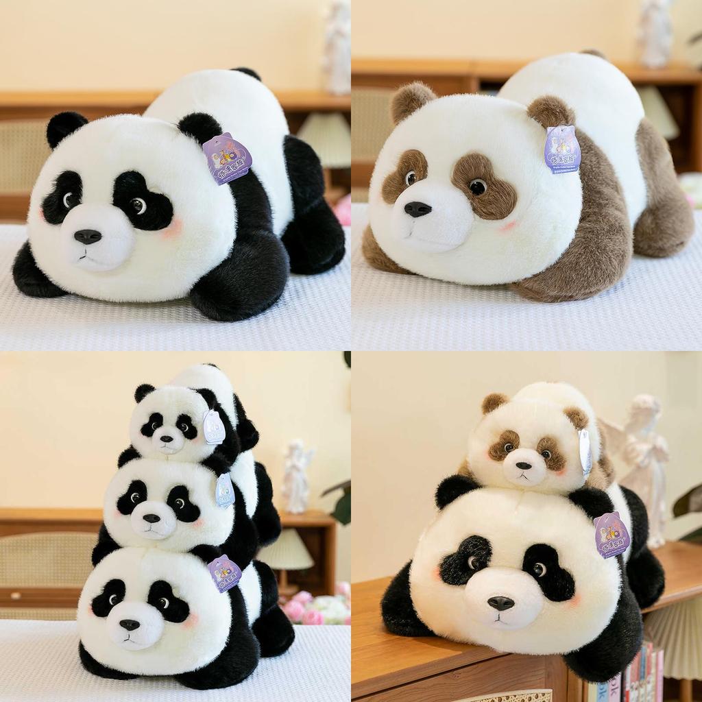 Entzückendes Plüsch-Pandakissen Realistisches Stofftier Spielzeug Weiches Kuscheltier Geschenk für Kinder
