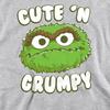 Sesame Street Unisex Adult Cute N Grumpy Heather Sweatshirt