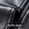 Men's Lambskin Baseball Collar Leather Jacket