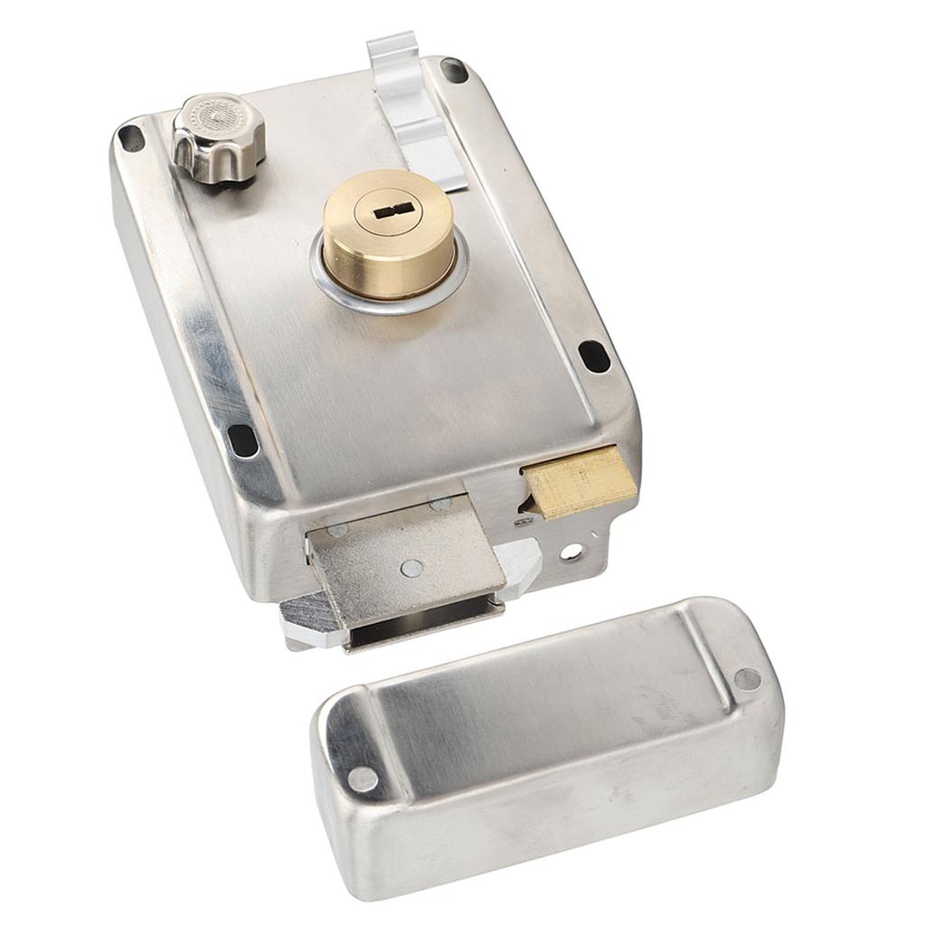 Exterior Mechanical Anti Theft Lock with Handle Rust Prevention Stainless Steel Exterior Gate Lock