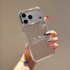 Creative Mirror Mobile Phone Case, High-End Sense, Suitable For Iphone17Pro Rhinestone Letter Butterfly Apple 16 Protective Case.