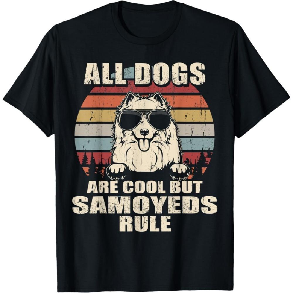 

All Dogs Are Cool But Samoyeds Rule Funny T-Shirt XXXXXL чёрный