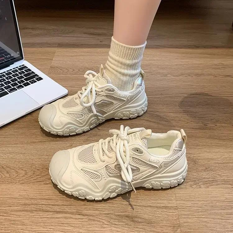 Fashion 2024 New High Appearance Foreign Style Comfortable Non-slip Breathable Sports Wear-resistant Women's Shoes Zapatillas De Mujer