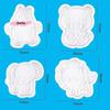 4Pcs/Set Animal Shaped Plastic Biscuit Cookie Cutter Mold DIY Kitchen Cake Decorating Tools Fondant Embosser Stamp Die Set