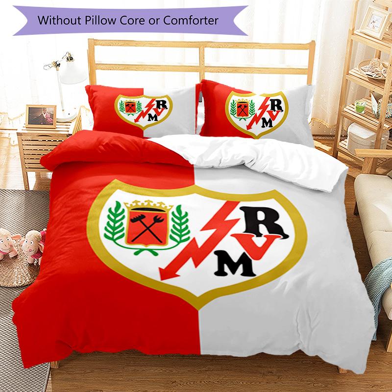 Rayo Vallecano Pattern Bedding,Quilt Set Quilt Cover Pillowcase Home Birthday Gift (1*duvet cover+2*pillowcase,without core)