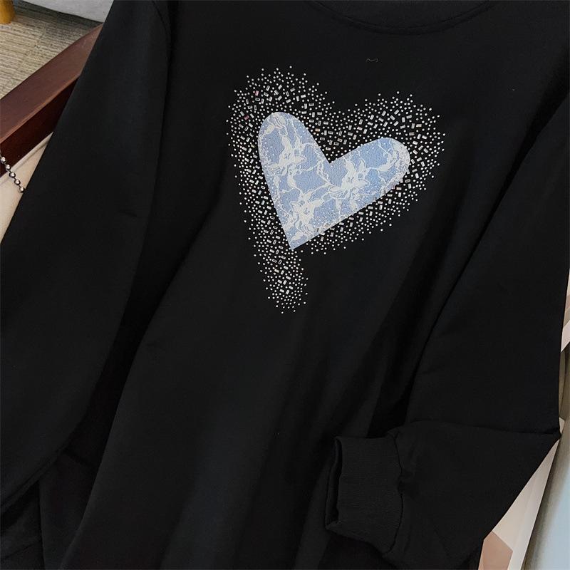 Plus Size 200/350 Jin Loose Fit Autumn Hoodie for Bust Sizes 150/160-1109