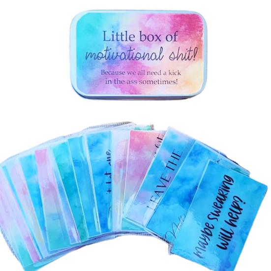 

1 коробка смешных мотивационных карточек, карточки с цитатами для поддержки, открытка с позитивным содержанием для подарка на праздник Sets