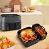 Reusable Dual Basket Baking Tray Non-Stick Air Fryer Basket Air Fryer Liner  Airfryer Accessories