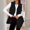 Autumn Winter Lamb Wool Vest Women Sleeveless Coat Female Waistcoat Warm Outwear