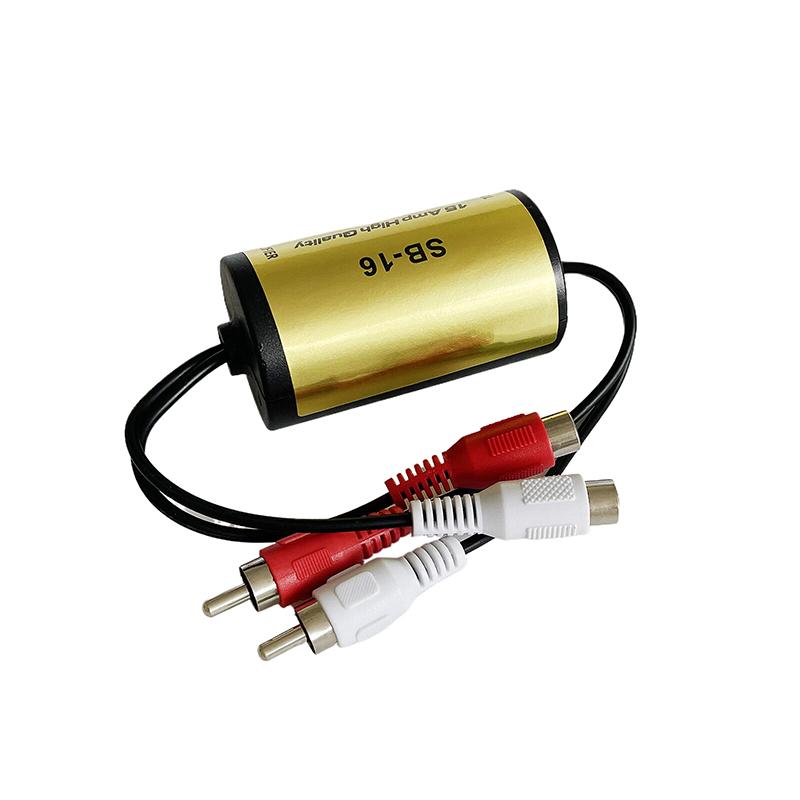 1Pc Audio Noise Filter Suppressor Ground Loop Isolator For Car And Home Stereo 2x Male & 2x Female - Audio Accessories Tool