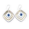 Tanzanite Gemstone 925 Sterling Silver Handmade Jewelry Dangle Earrings 2.44" EE-70-5