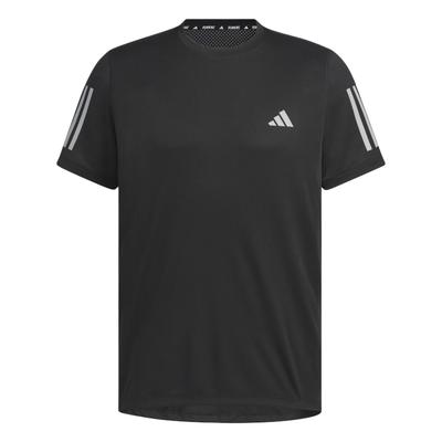 Own The Run Climacool Cooler Maglietta da Corsa Asciugatura Rapida Girocollo Uomo Top Nero Grigio Argento Profondo JY6982