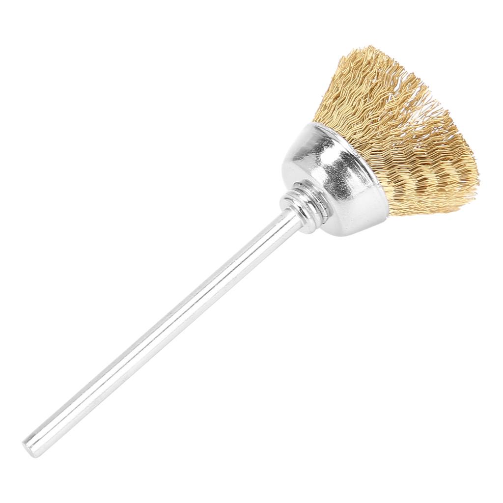 Brass Wire Nail Drill Bit Cleaning Brush Nail Polishing Head Cleaner Manicure Tool Accessory