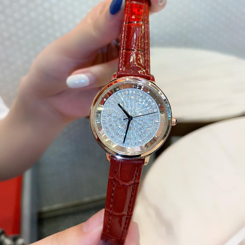 Watch Gypsy Star Diamond Luxury Fashion Leather Rhinestone Waterproof High-End Women'S Watch