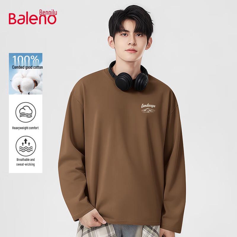 Baleno Men's Pure Cotton Long Sleeve Sweatshirt