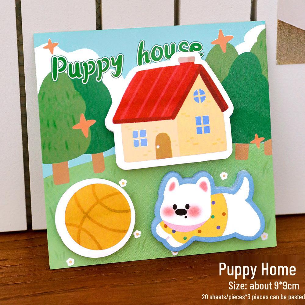 Dopamine Sticky Notes: Cute, Tearable, Decorative Notes for Students – High Aesthetic Stationery with N-Time Stickers 9*9