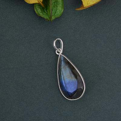 925 Sterling Silver, Labradorite Pendant, Designer Pendant, Gift For Her, Solid Pendant, Handmade Jewelry
