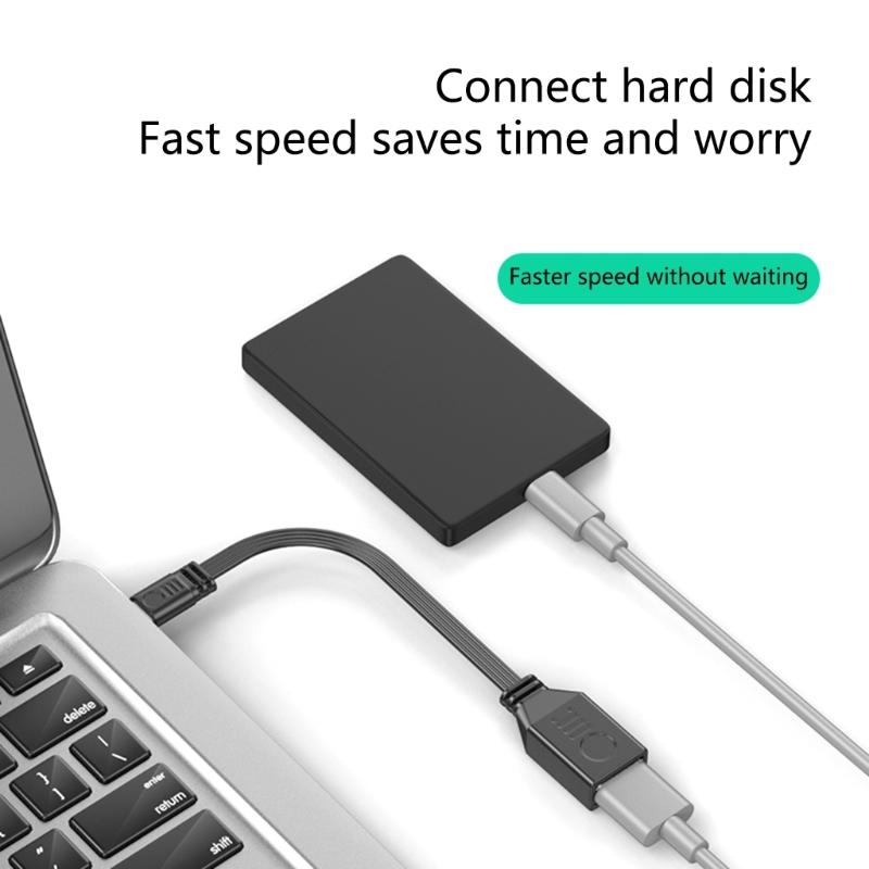 USB C to USB 2.0 Adapter USB Adapter OTG Cable Connector USB C Male to USB Female OTG Cable for Laptop Computer Tablet