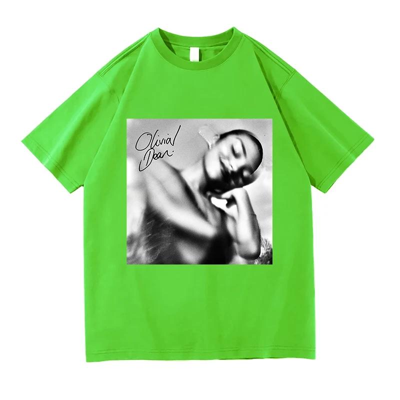 Olivia Dean The Art of Loving Fashion T-shirt Cotone Manica Corta Casual Unisex Streetwear Unisex Unisex T-shirt Felpe Stampate