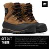 Sorel Basque Lace Waterproof Boots NM2737 Size Black Men's, 28.0cm, Major,