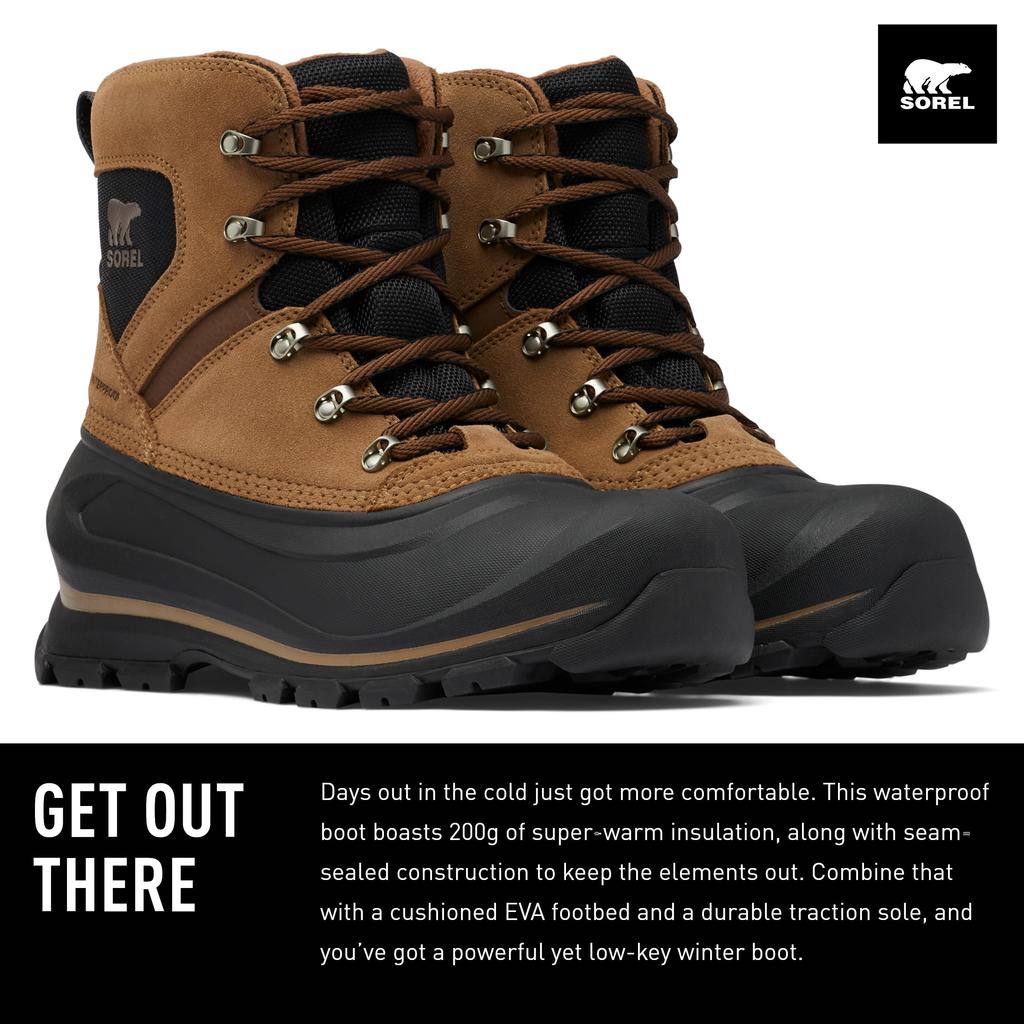 Sorel Basque Lace Waterproof Boots NM2737 Size Black Men's, 28.0cm, Major,