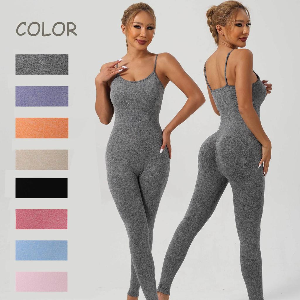 High-Elastic S-Shaped Sports Bodysuit: Skin-Friendly, Tummy Control, Sweat-Inducing, Long Version