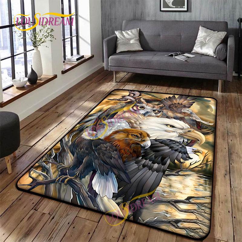 Animal Art Tiger Washable Square Soft Wolves Rug Living Room Bedroom Decorative Floor Mat Kitchen Bathroom Door Mat carpet.