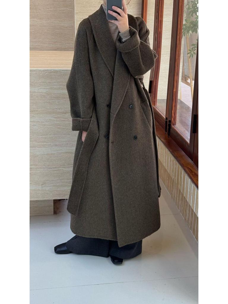 Hepburn-Style Loose Fit Wool Coat - New Autumn/Winter 2025, Age-Reducing Commute Design